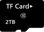 TF Card slot up to 2tb